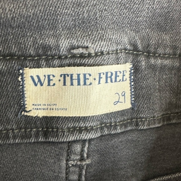 FREE PEOPLE After Dark Mid-Rise Flare Stretch Jean Vintage Black size 29 NWT - Picture 5 of 9